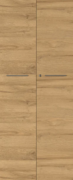 Aktenschrank ISORNO 2-türig 197 cm Graphitgrau/ Eiche