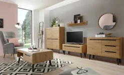 Anbauwand N6 TORGE 4-teilig 361 x 170 cm Eiche Artisan Dekor