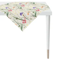 APELT Tischdecke FRÜHJAHRSBLÜTEN-MOTIV 88x88cm mehrfarbig