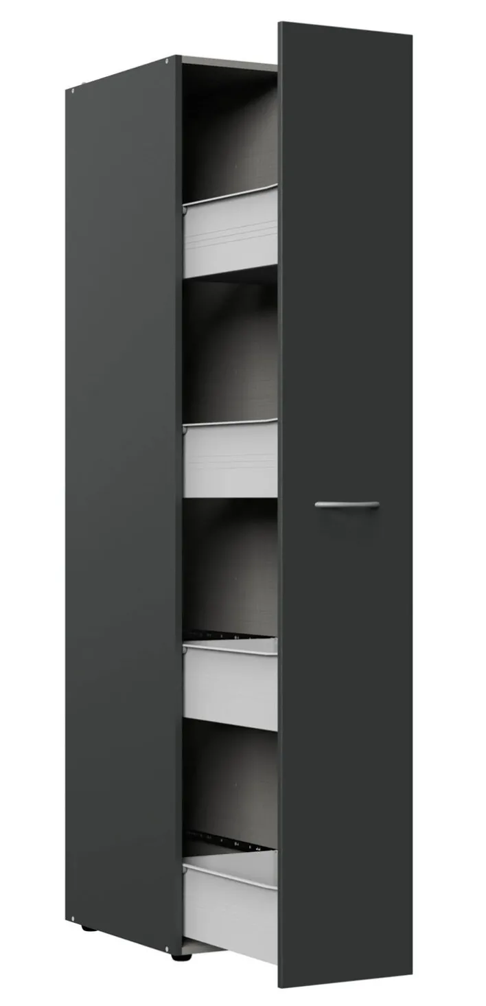 Apothekerschrank MULTIRAUMKONZEPT 30 x 185 cm graphitfarben