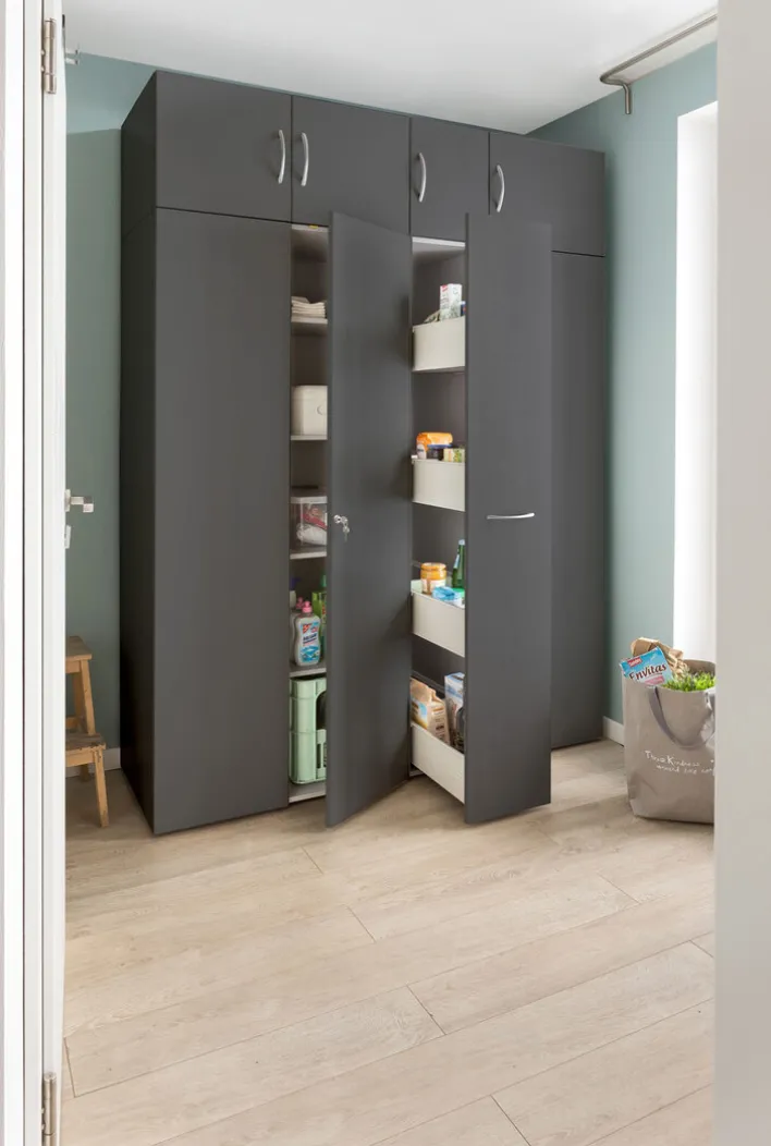 Apothekerschrank MULTIRAUMKONZEPT 30 x 185 cm graphitfarben