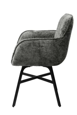 Armlehnenstuhl CARLOS dunkelgrau