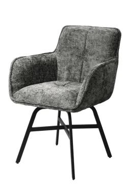 Armlehnenstuhl CARLOS dunkelgrau