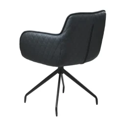 Armlehnstuhl BALTIMORE anthrazit/schwarz