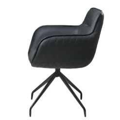 Armlehnstuhl BALTIMORE anthrazit/schwarz