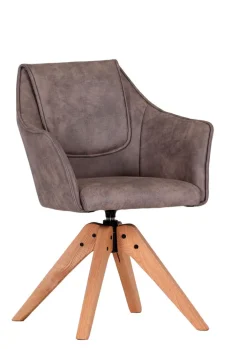 Armlehnstuhl CAJUS braun