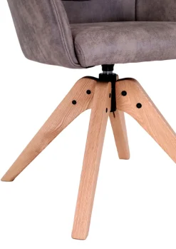 Armlehnstuhl CAJUS braun