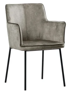 Armlehnstuhl FLORENCE I 2er Set grau