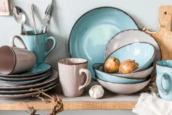 ARTE VIVA Kombiservice NATURLOOK 16-teilig Keramik mehrfarbig