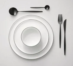 ASA Brotteller OCO ligne noire 6er Set 14,5 cm Keramik