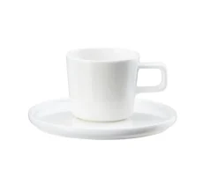 ASA Kaffeetasse OCO mit Untertasse 6er Set Weiß Keramik