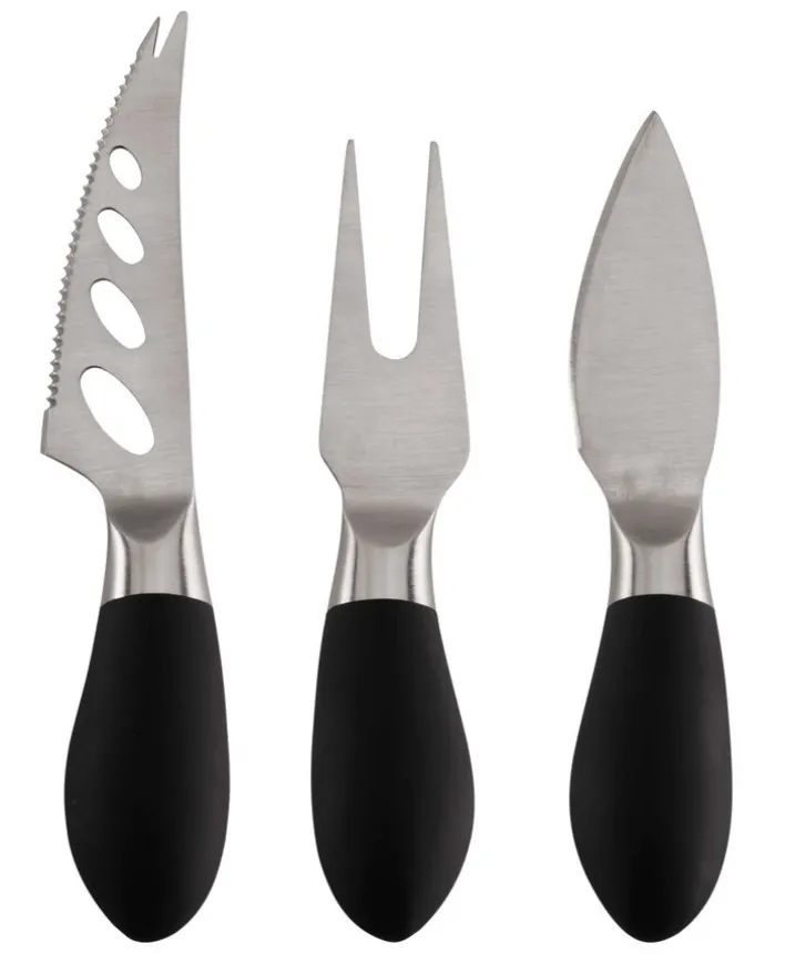 ASA Messerset 3-teilig Edelstahl silberfarbig