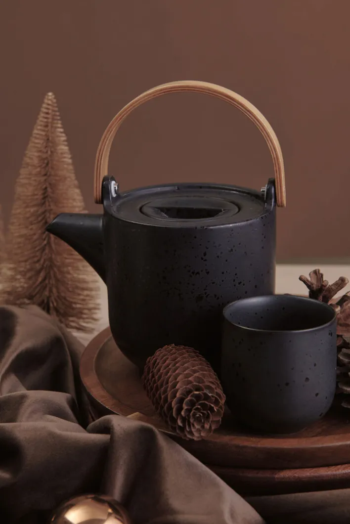 ASA Teekanne COPPA 1000 ml kuro-schwarz