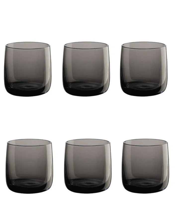 ASA Whiskyglas SARABI 6er Set - je 200 ml grau