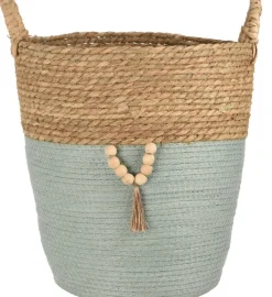 Aufbewahrungskorb IBIZA 35 /38 cm braun grün