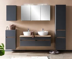 Bad-Hochschrank BRÜGGE grau