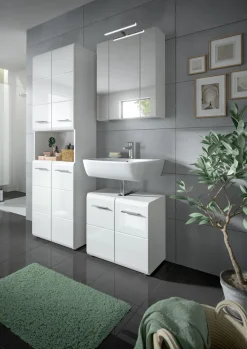 Bad-Hochschrank LOGAN weiß