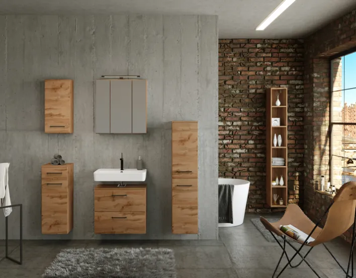 Bad-Midischrank LIMBURG braun 30cm