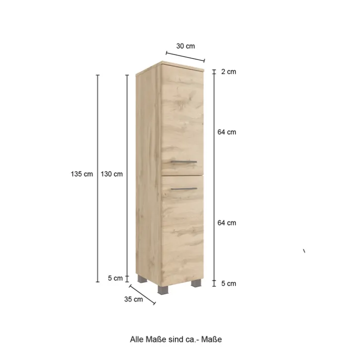 Bad-Midischrank LIMBURG braun 30cm