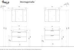 Bad-Midischrank LÜTTICH weiß