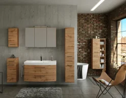 Bad-Seitenschrank LIMBURG braun 30cm