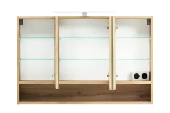 Bad-Spiegelschrank ANTWERPEN braun 100cm