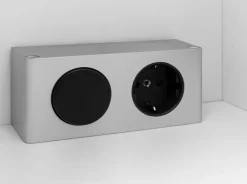 Bad-Spiegelschrank BRÜGGE grau 100cm