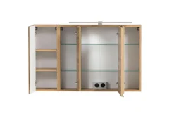 Bad-Spiegelschrank GENT braun MDF-Tür links