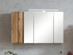 Bad-Spiegelschrank GENT braun MDF-Tür links