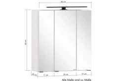 Bad-Spiegelschrank LÜTTICH beige 60cm