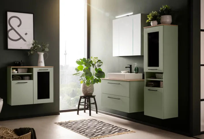 Bad-Spiegelschrank MALO pistazie