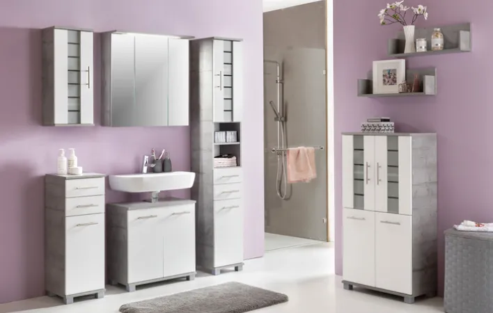 Bad-Spiegelschrank MAXIM weiß 80cm