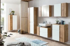 Bad-Waschbeckenunterschrank GENT weiß/braun