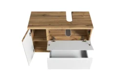 Bad-Waschbeckenunterschrank GENT weiß/braun