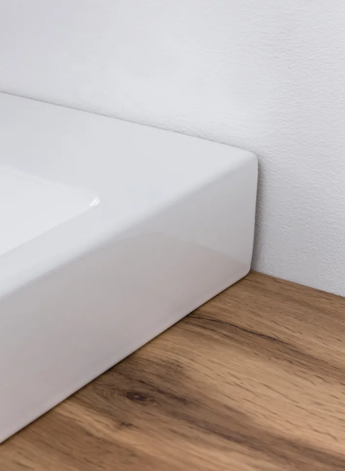 Bad-Waschtisch GENT hellgrau/braun 105cm