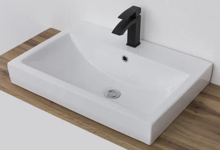 Bad-Waschtisch GENT hellgrau/braun 105cm