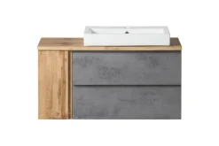 Bad-Waschtisch GENT hellgrau/braun 105cm