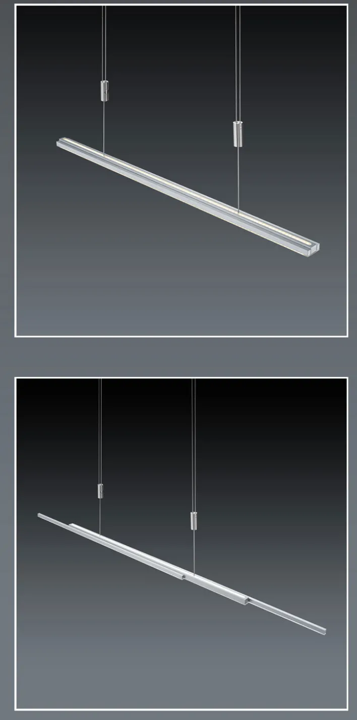 BANKAMP LED Balkenpendel LIGHTLINE II nickelfarbig