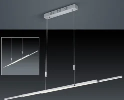 BANKAMP LED Balkenpendel LIGHTLINE II nickelfarbig