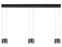 BANKAMP LED Balkenpendel IMPULSE 3-flg anthrazit eloxiert
