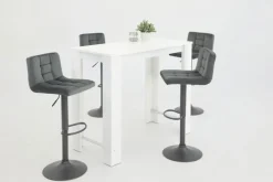 Barhocker AMANDA S 2er Set grau