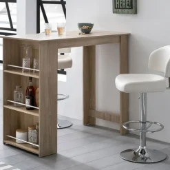 Bartisch 60 x 120 cm braun