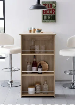 Bartisch 60 x 120 cm braun