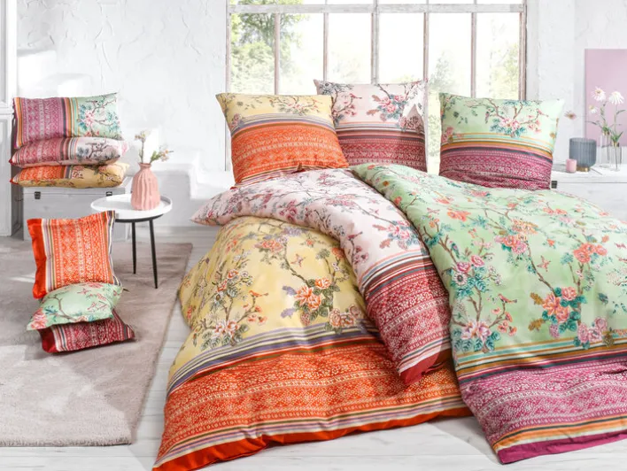 bassetti Satin-Bettwäsche PALLANZA P1 135 x 200 cm rosa