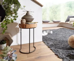 Beistelltisch 28 x 45 cm Akazie