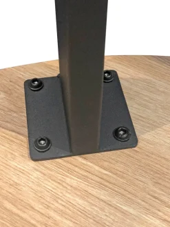 Beistelltisch 50 x 46 cm braun/schwarz