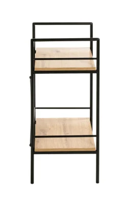 Beistelltisch 34 x 27 cm braun/schwarz