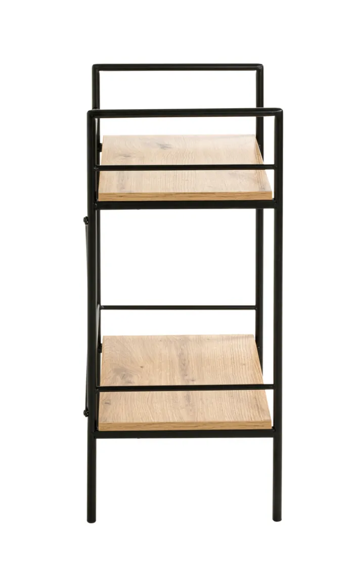 Beistelltisch 34 x 27 cm braun/schwarz