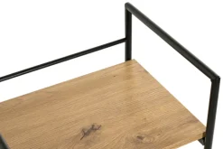 Beistelltisch 34 x 27 cm braun/schwarz