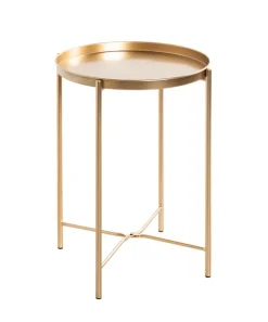 Beistelltisch 39 x 39 cm goldfarbig